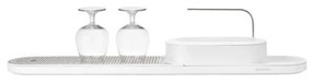 Organizator chiuveta Brabantia SinkStyle 1008499, 2 piese, Finisaj mineral, Rezistent la coroziune, Alb