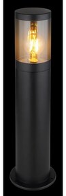 Stalp mic pentru exterior design modern IP44 Xeloo negru, fumuriu