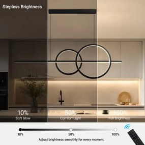 BRILAGI - Lustră LED reglabilă pe cablu SIGNATURE LED/53W/230V 120 cm neagră + telecomandă