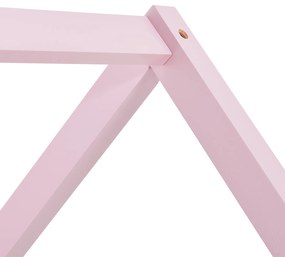 Patut Marli 90 x 200 cm cu 2 sertare si grilaj sipci - roz