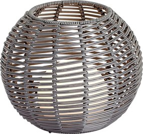 Lampă de masă de exterior gri închis 25 cm, cu LED reîncărcabil cu USB-C IP44 - Oli