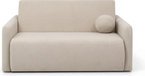Canapea extensibilă Nido 3 locuri 140 cm cu ladă de depozitare - boucle bej deschis Quelle 03