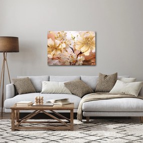Tablou - Flori de aur (70x50 cm)