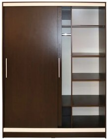 Dormitor Verona cu pat 160x200 cm, Wenge / Vanilie