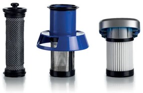 Aspirator vertical Ariete SCOPA 2722/00, 120W, 1 L, 2 viteze, Perie motorizata cu LED, Indicator baterie, Albastru