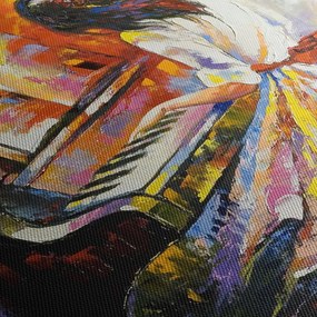 Tablou - Femeia cântând la pian (150x105 cm)