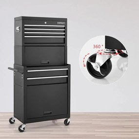 Cutie de scule mobilă 2 în 1