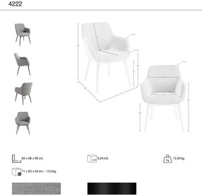 Scaun modern design italian Grey