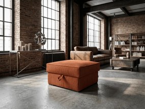 Taburet SMART COSARO XL cu spatiu de depozitare 71x71 cm, teracota
