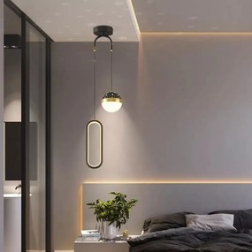 Lustra LED , Elit's EsnL7679-2BK+GD, 36w-6w