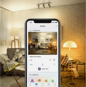 Set de 2 becuri LED dimabile A60 E27/9W/230V 2700K Wi-Fi + telecomandă - WiZ