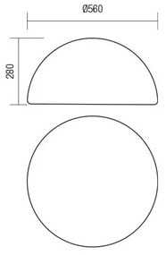 Redo 90169 - Lampă de exterior BLOB 1xE27/23W/230V Ø56 cm IP65 albă