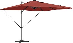 vidaXL Umbrelă de soare Terracota 286 x 284 x 270 cm