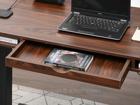 Masă PC Osto 120 (nuc + alb). 1109829