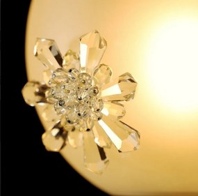 Lustra LUX decorativ fulgi de zapada din cristal SNOWFLAKE 02B-SB