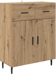 vidaXL Bufet Stejar Artizanal 69,5 x 34 x 90 cm Lemn compozit