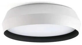 Lustra / Plafoniera LED design modern slim SHOKU 35cm alb/negru