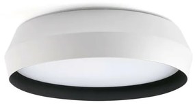 Lustra / Plafoniera LED design modern slim SHOKU Ã35cm alb/negru