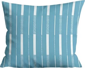 Fata de perna din microflanel STRIPELLE 40x50 cm, albastru