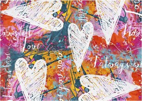 Tablou - Inima pe un fundal abstract (70x50 cm)