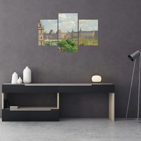 Tablou - Camille Pissarro, Place du Carrousel, Paris, reproducere (90x60 cm)