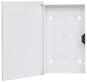 Caseta pentru chei cu tabla magnetica, alb, 30 x 20 x 5,5 cm Alb, 30 x 20 x 5.5 cm, 1