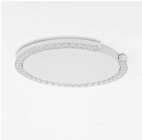 Plafoniera circulara aluminiu alb GREAMY D-46cm