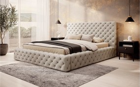 Pat lemn masiv Principe Tapitat Stofa Lada de Depozitare Personalizabil - 180x200, Sola 18