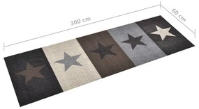 Covoras de bucatarie lavabil, 60x300 cm, model stele stars, 60 x 300 cm, 1