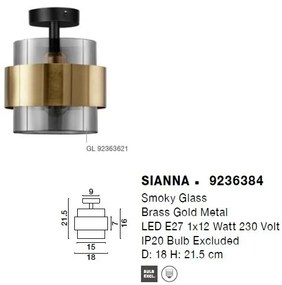 Plafoniera design modern SIANNA