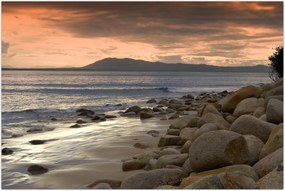 Tablou - Marea și munții (90x60 cm)