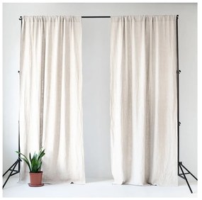 Draperie albă 140x330 cm Night Time – Linen Tales