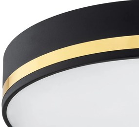 Plafoniera design modern AMORE negru, diametru 35cm