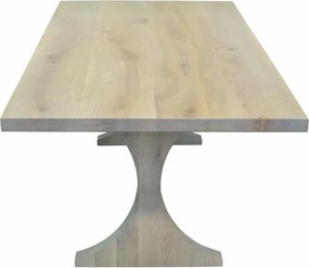 Masă stejar masiv Dining Luna blat 5 cm - 300x120cm