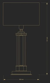 Veioza design clasic realizata manual Decor