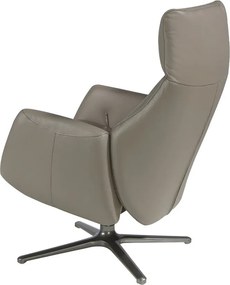 Fotoliu pivotant, rabatabil tapitat cu piele George