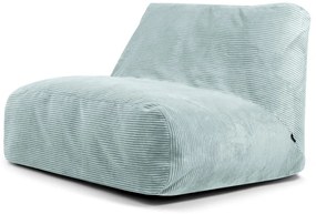 Fotoliu bean bag verde mentă cu tapițerie din catifea reiată Sofa Tube – SLOWDOWN