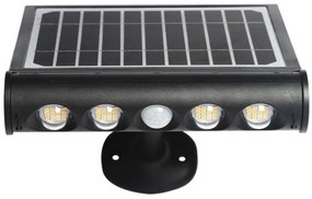 LED lampă solară de perete cu senzor LED/8W/3,7V IP65 3000K 4000 mAh