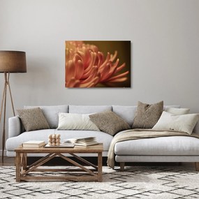 Tablou pe sticlă cu detailu florii (70x50 cm)