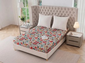 Cearsaf din microfibra RETRO BIRD colorat 90x200 cm