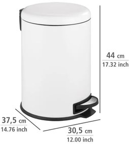 WENKO 22708100 - Coș LEMAN 30,5 x 44 cm alb/negru