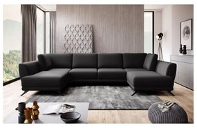 Colțar Larco 362cm negru