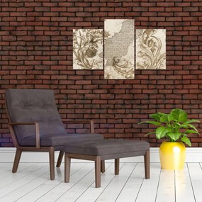 Tablou - Perete cu flori (90x60 cm)