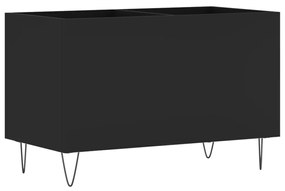 831725 vidaXL Dulap pentru discuri, negru, 74,5x38x48 cm, lemn prelucrat
