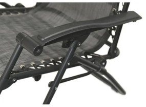 Scaun pliabil ajustabil antracit