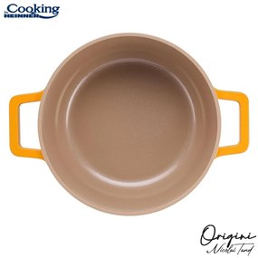 Oală din aluminiu turnat cu capac 26x12.5 cm, 5.8L – Cooking by Heinner, Colecția Origini by Nicolai Tand HR-BJK-C26, cu distribuție uniformă a
