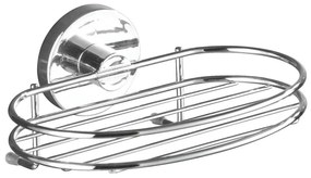 WENKO 20890100 - Suport pentru săpun VACUUM-LOC MILAZZO 16,5 x 12 cm, crom lucios