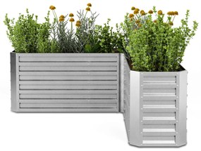 High Grow ghiveci, formă L, rezistent la intemperii, rezistent la coroziune, robust, 742 L