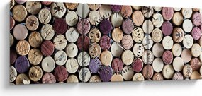 Tablou - Sezonul vinurilor (cu ceas) (90x30 cm)
