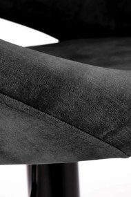 Scaun de bar H102 velvet negru